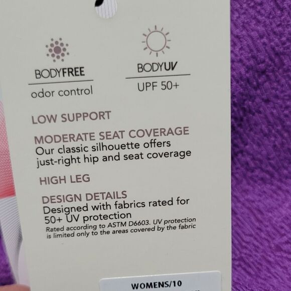 CALIA by Carrie Underwood Purple Textured Swimsuit - Picture 3 of 6